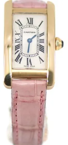 Cartier Tank Américaine 1710 19mm Yellow gold Silver