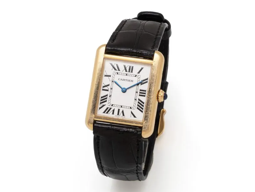 Cartier Tank Solo 2743 24.5mm Gold and Steel Silver