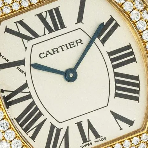 Cartier Tortue 2643 27mm Yellow gold Silver 3