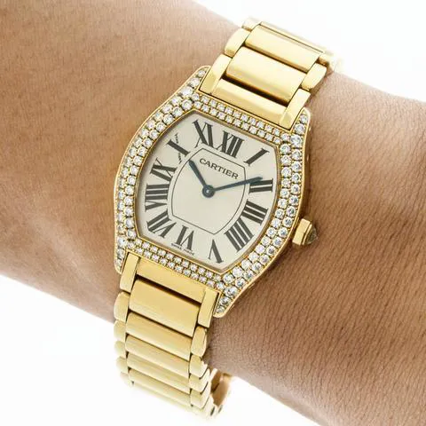 Cartier Tortue 2643 27mm Yellow gold Silver 8