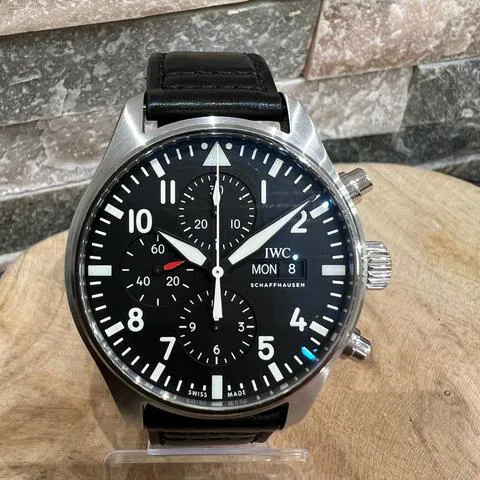 IWC Pilot Chronograph IW377709 43mm Stainless steel Black