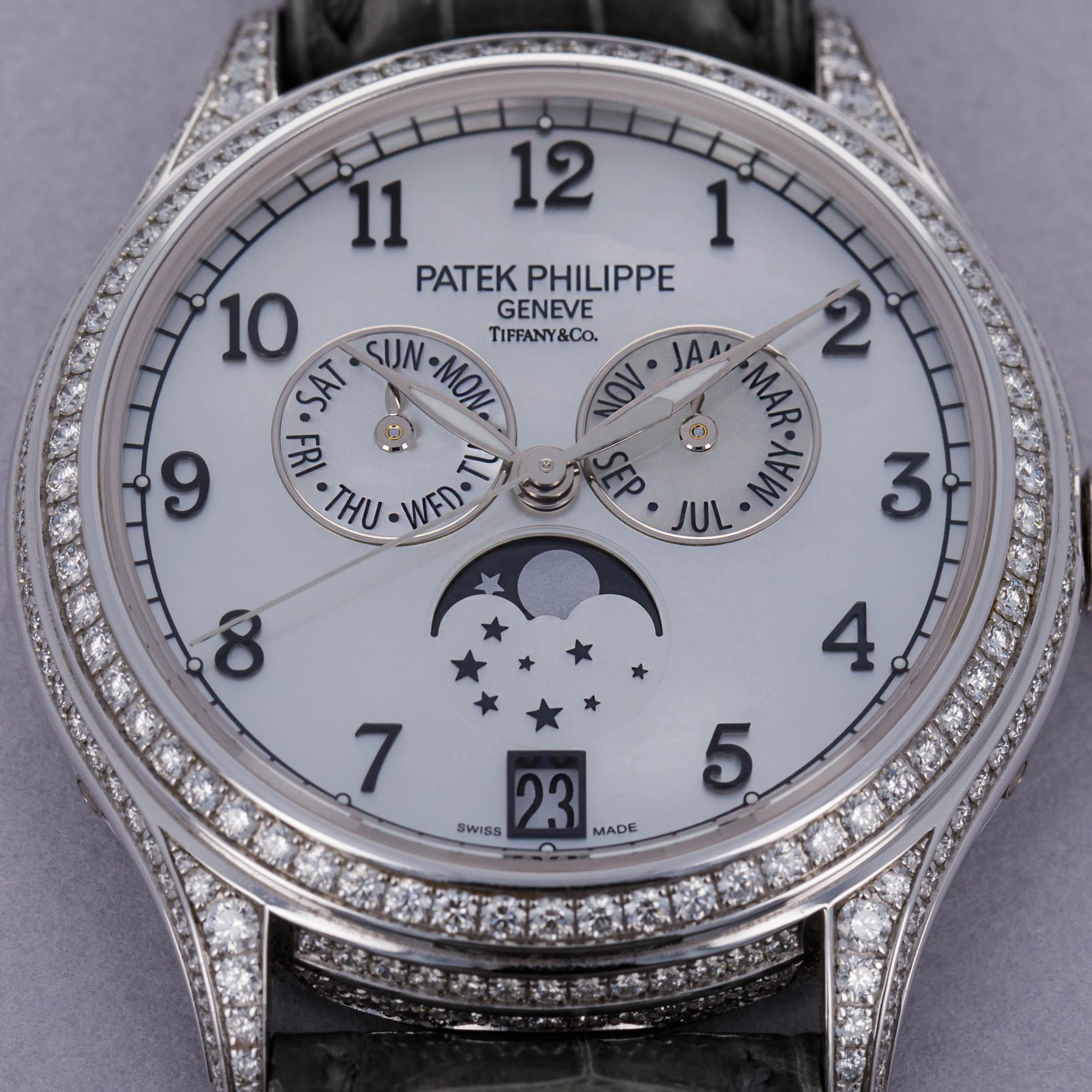 Patek Philippe Annual Calendar 4948G-010 38mm White gold and Diamond White Mother of Pearl 11