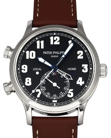 Patek Philippe Calatrava Pilot Travel Time 5524G-001 42mm White gold Blue