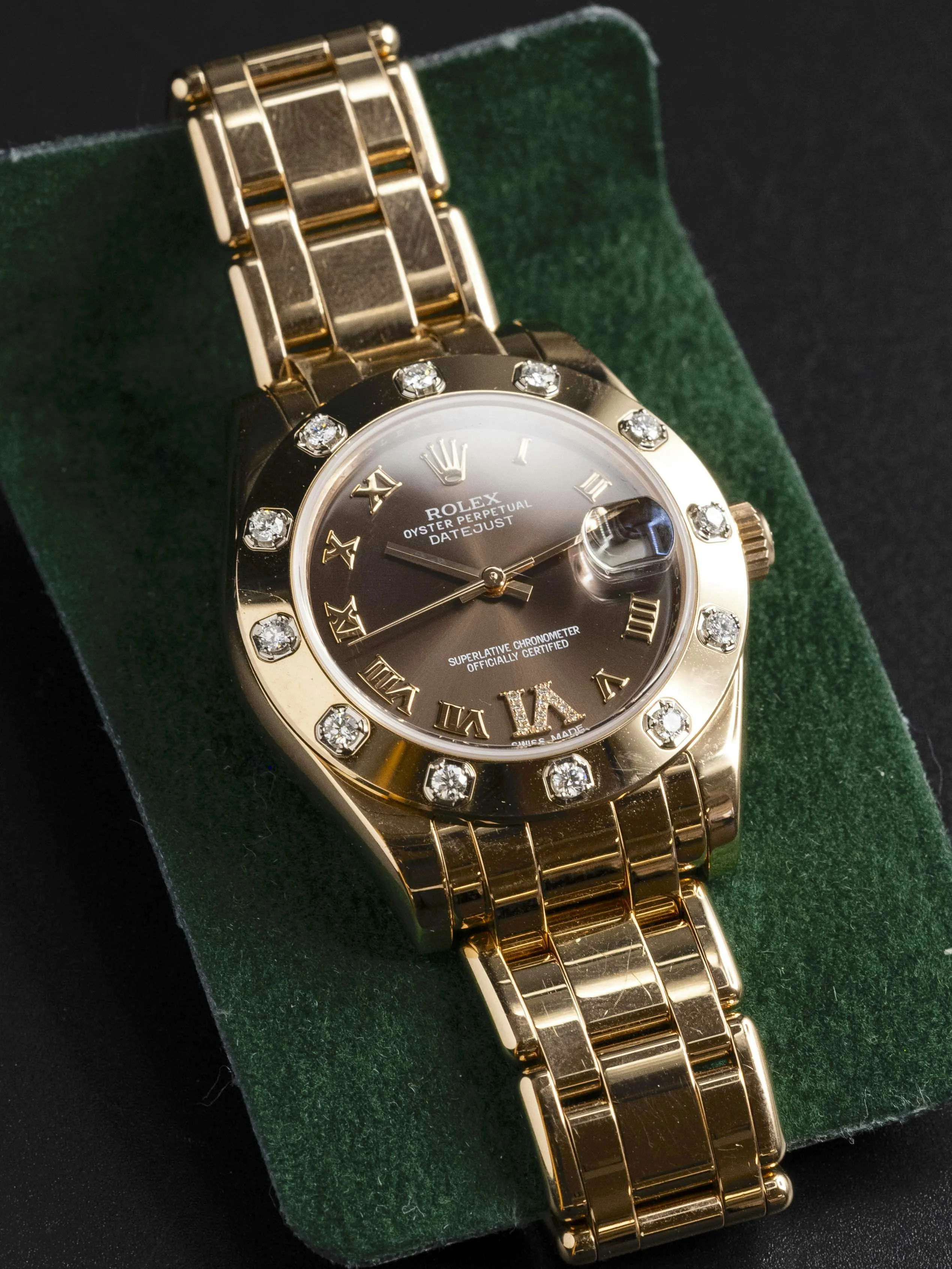 Rolex Pearlmaster 81315 34mm Rose gold Brown 2