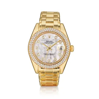 Rolex Pearlmaster 81338 | Yellow gold and Diamond