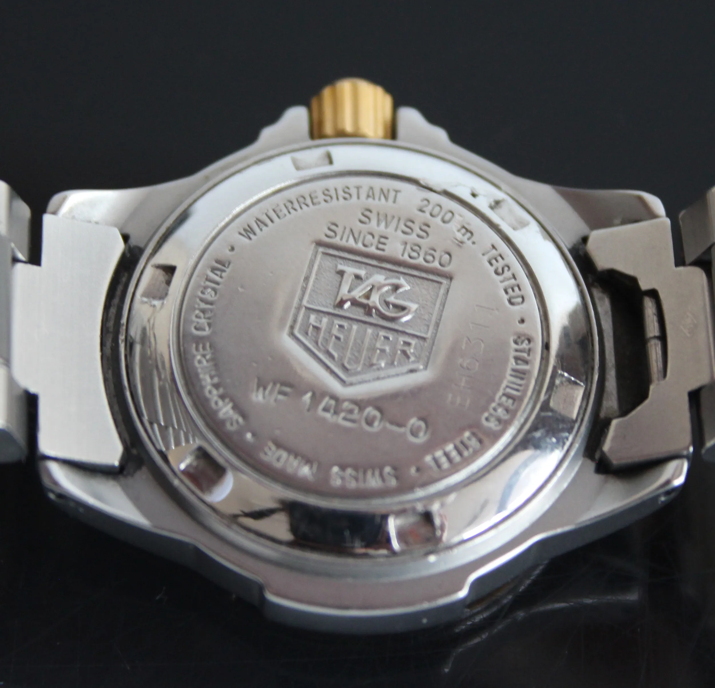 TAG Heuer Professional WF1420-0 32mm Bi-metal Cream 6