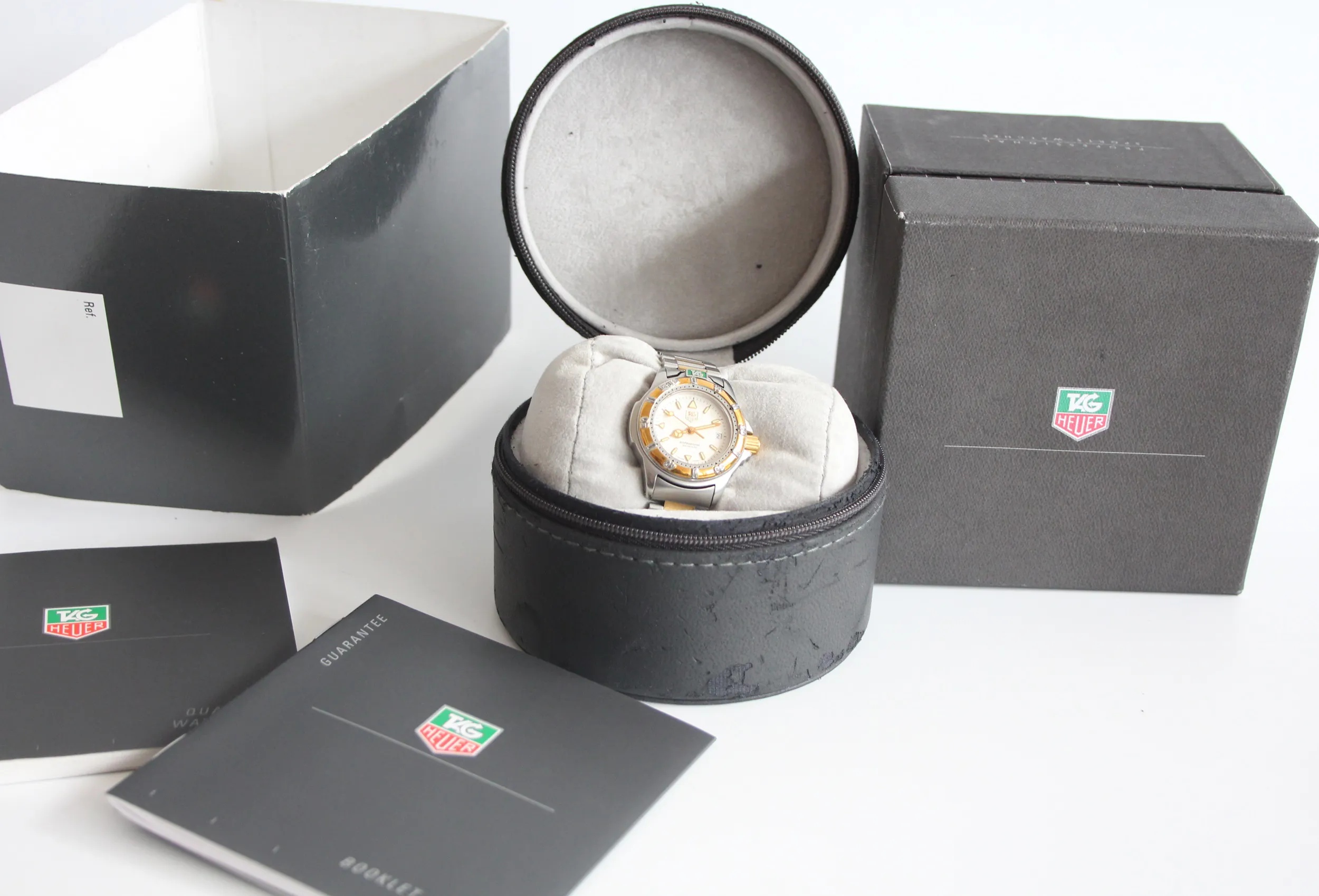 TAG Heuer Professional WF1420-0 32mm Bi-metal Cream 7