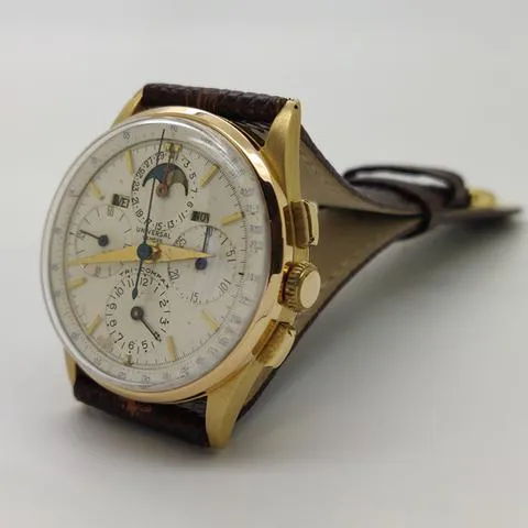 Universal Genève Compax 12’266 35mm Yellow gold Silver 1