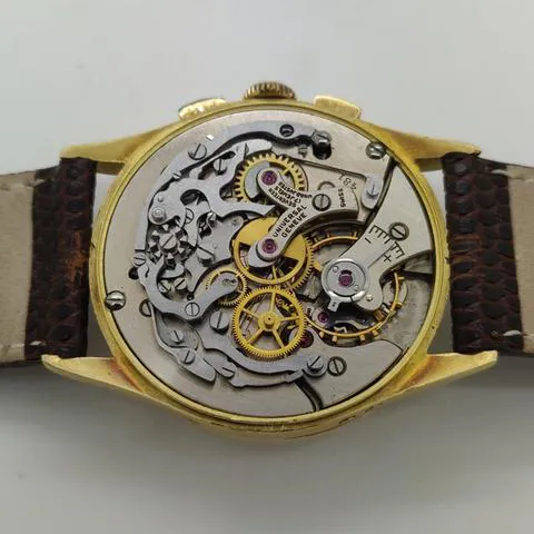 Universal Genève Compax 12’266 35mm Yellow gold Silver 10