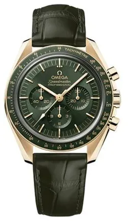 Omega Speedmaster Moonwatch 310.63.42.50.10.001 42mm Yellow gold Green