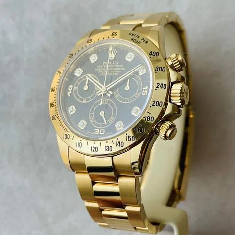 Rolex Daytona 116528 40mm Yellow gold Black 1