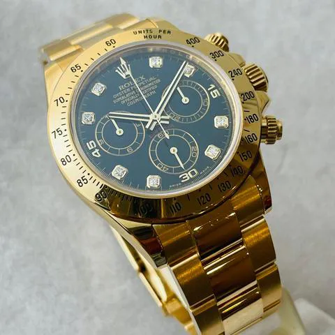 Rolex Daytona 116528 40mm Yellow gold Black 2