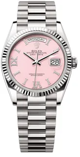 Rolex Day-Date 36 128239-0021 White gold White