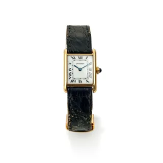 Cartier Tank Louis 6711 Yellow gold White