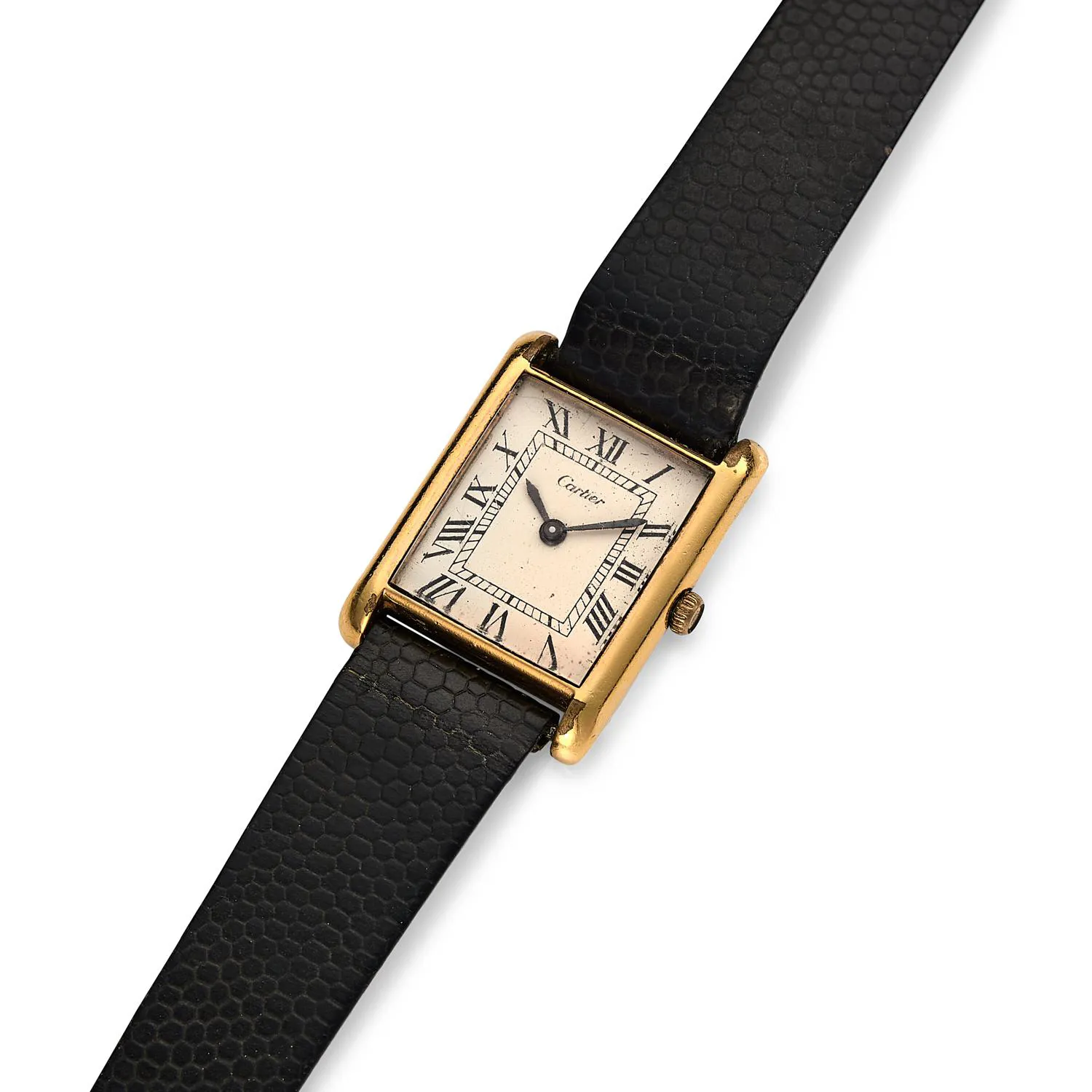 Cartier Tank 23mm Gold-plated White