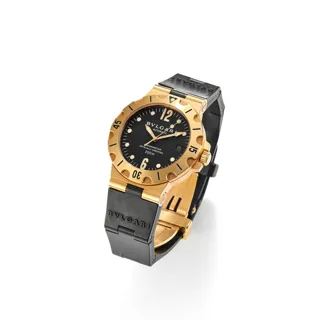 Bulgari Diagono SD 38 G Yellow gold Black