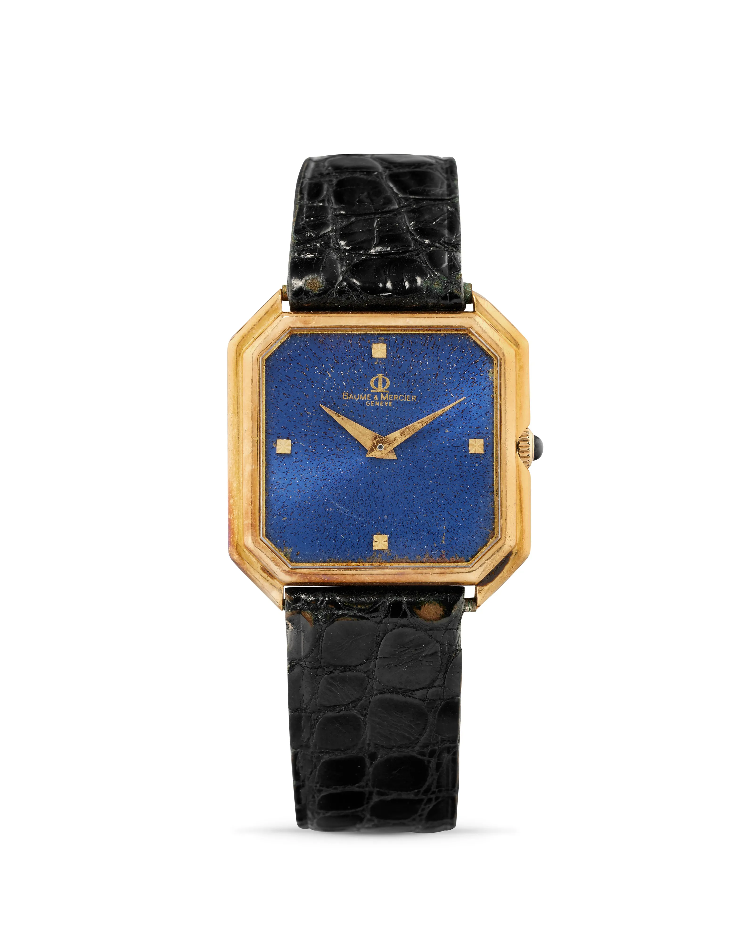 Baume & Mercier 38260 28mm Yellow gold Blue