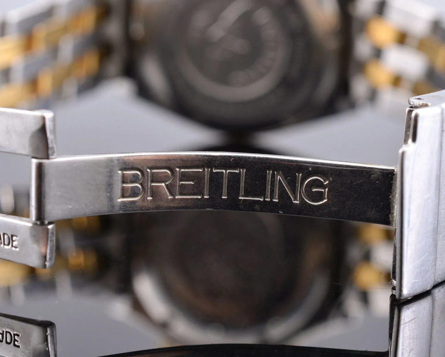 Breitling Stainless steel and 18k yellow gold Blue 5