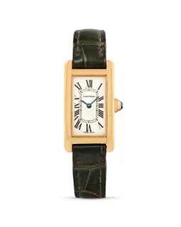 Cartier Tank Américaine 1710 Yellow gold White