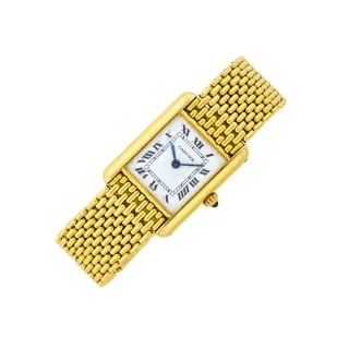 Cartier Tank Louis Yellow gold White