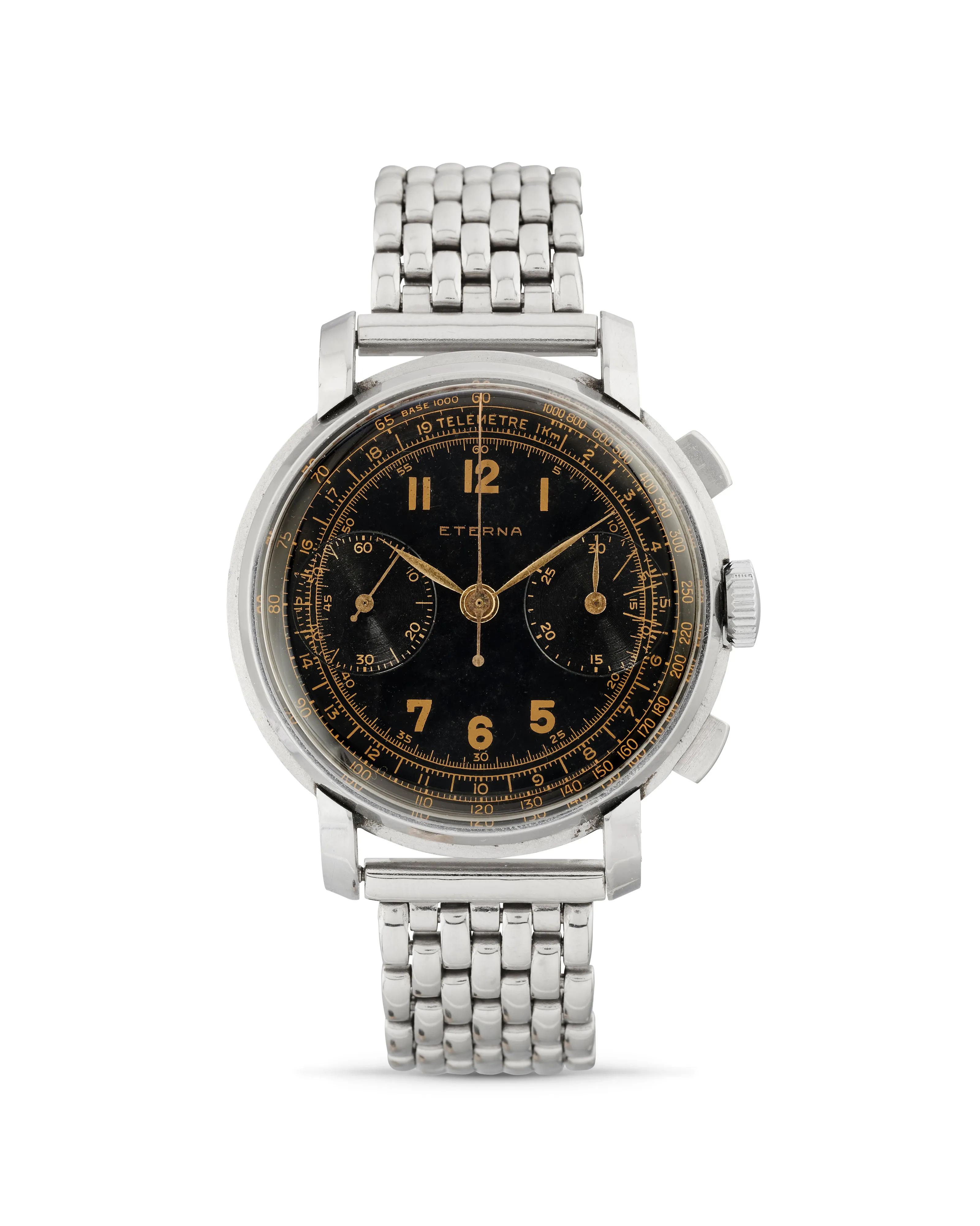 Eterna 37mm Stainless steel Black