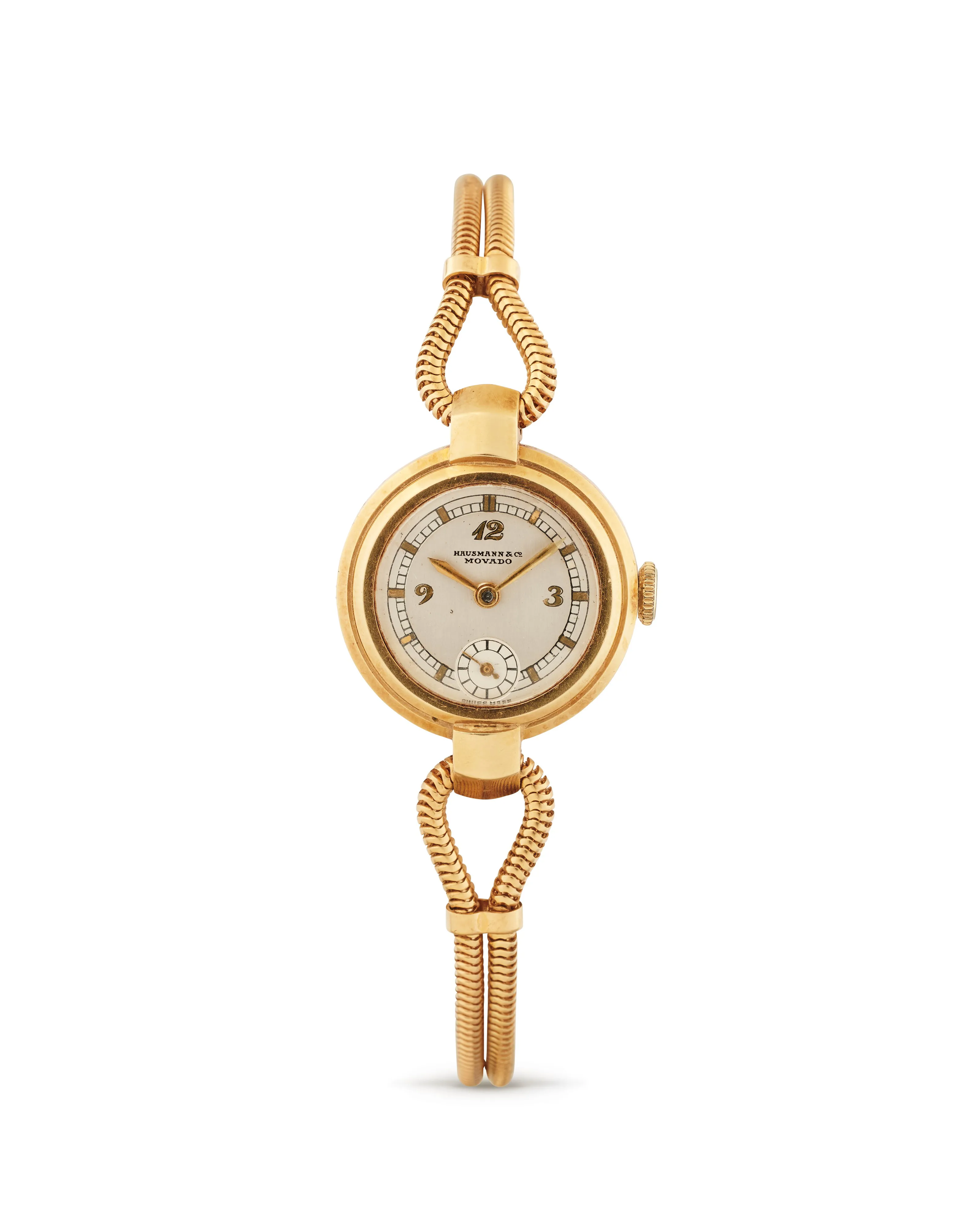 Movado 21mm Yellow gold Silver 1