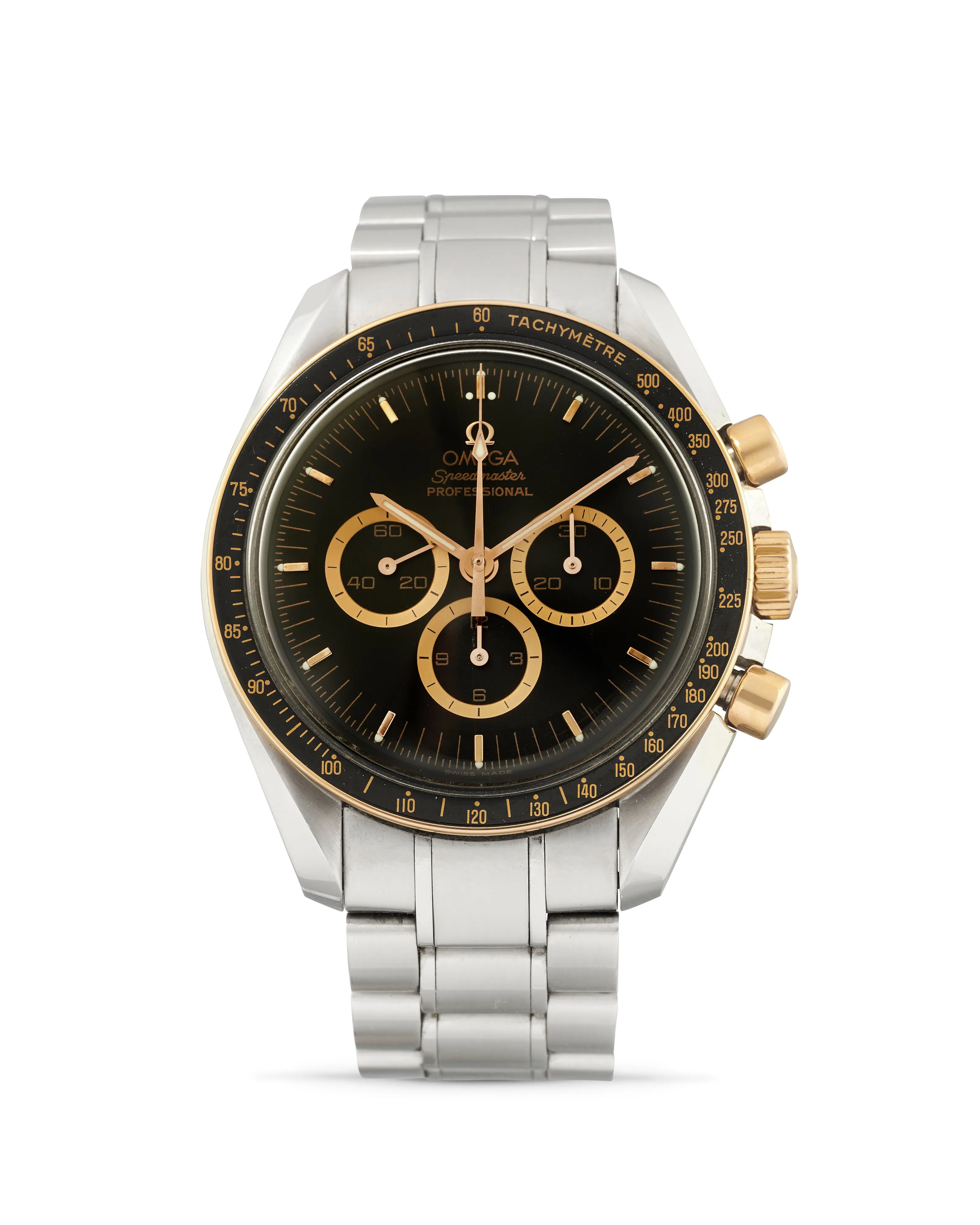 Omega Speedmaster Moon watch 3366.51.00 42mm Stainless steel and yellow gold Black