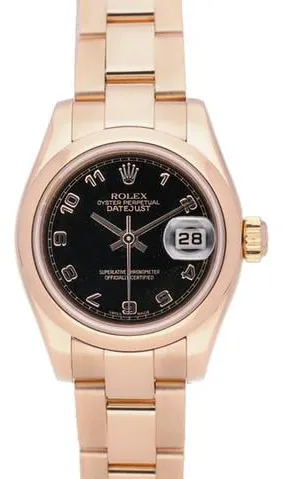 Rolex Lady-Datejust 179165 26mm Rose gold Black