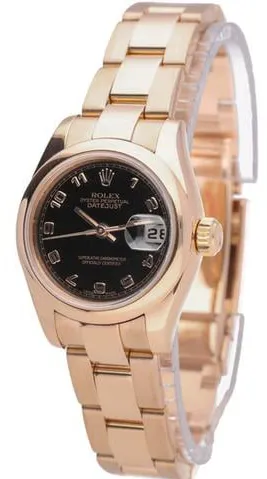 Rolex Lady-Datejust 179165 26mm Rose gold Black 1