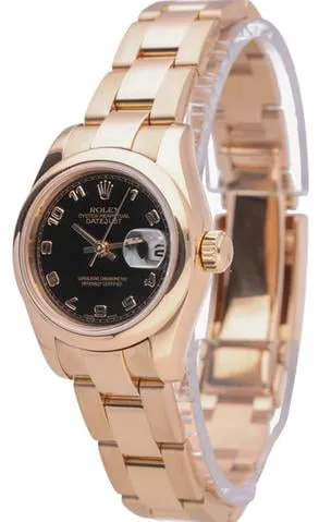 Rolex Lady-Datejust 179165 26mm Rose gold Black 2