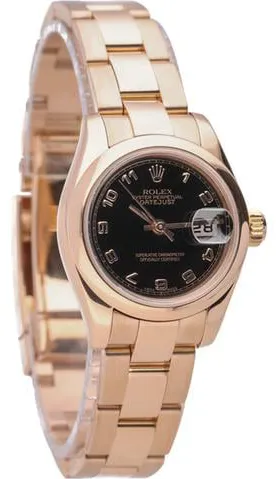 Rolex Lady-Datejust 179165 26mm Rose gold Black 4