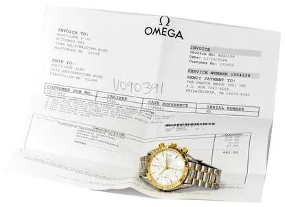 Omega Speedmaster 175.0043 38mm Yellow gold and stainless steel White 8