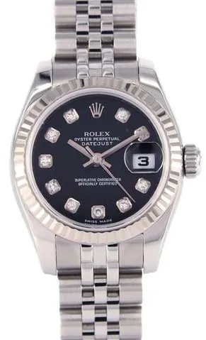 Rolex Lady-Datejust 179174G 26mm Yellow gold and Stainless steel Black