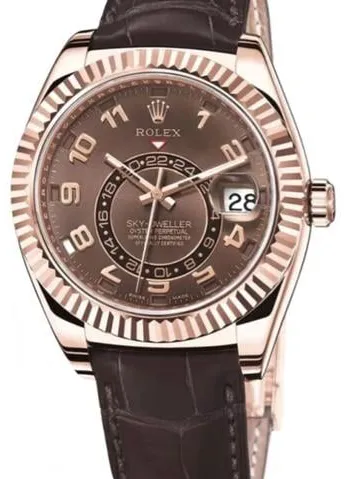 Rolex Sky-Dweller 326135 42mm Rose gold Brown