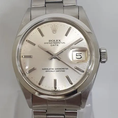 Rolex Oyster Perpetual Date 1500 34mm Stainless steel Silver