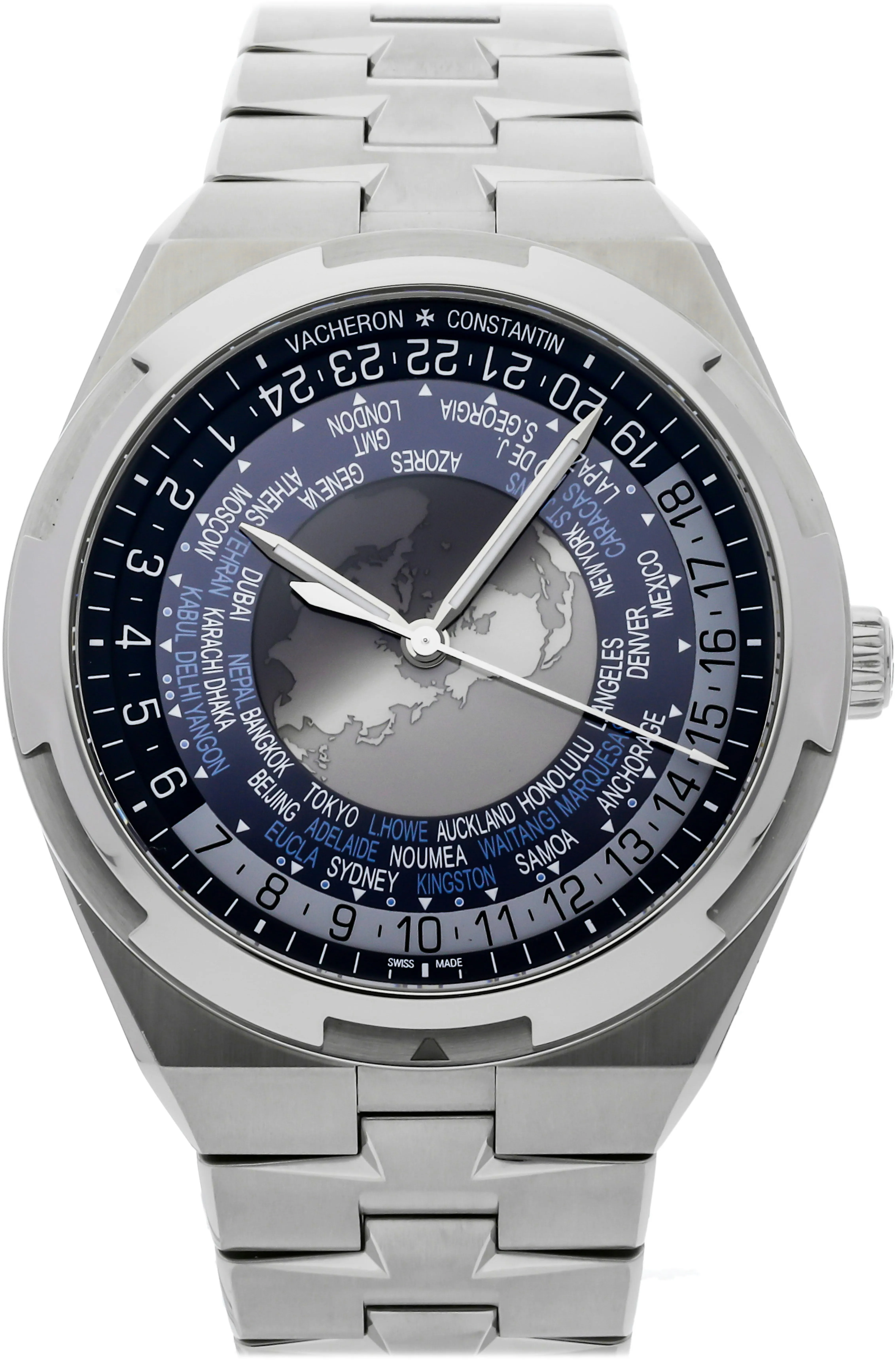 Vacheron Constantin Overseas 7700V/110A-B172 43mm Stainless steel Blue