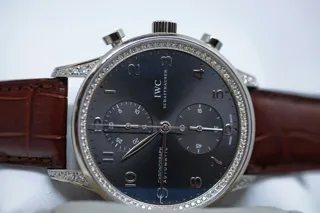 IWC Portuguese Chronograph IW371474 White gold Gray