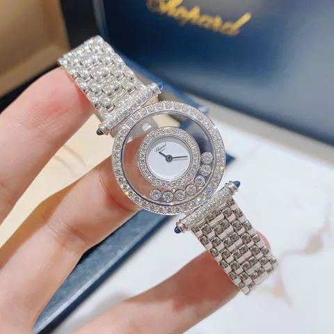 Chopard Happy Diamonds 25mm White gold White 4