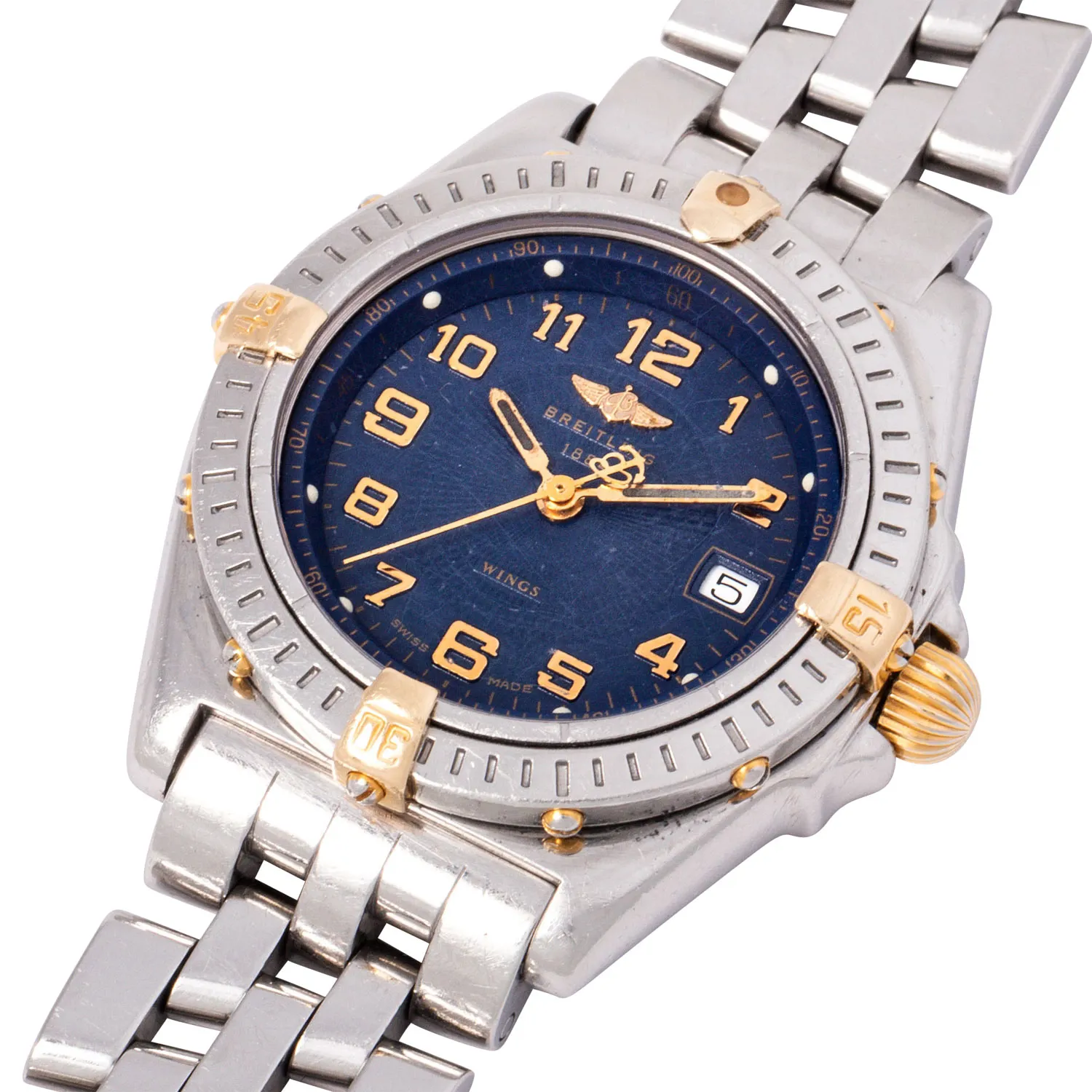 Breitling Windrider B67350 31.5mm Yellow gold and Stainless steel Blue 4