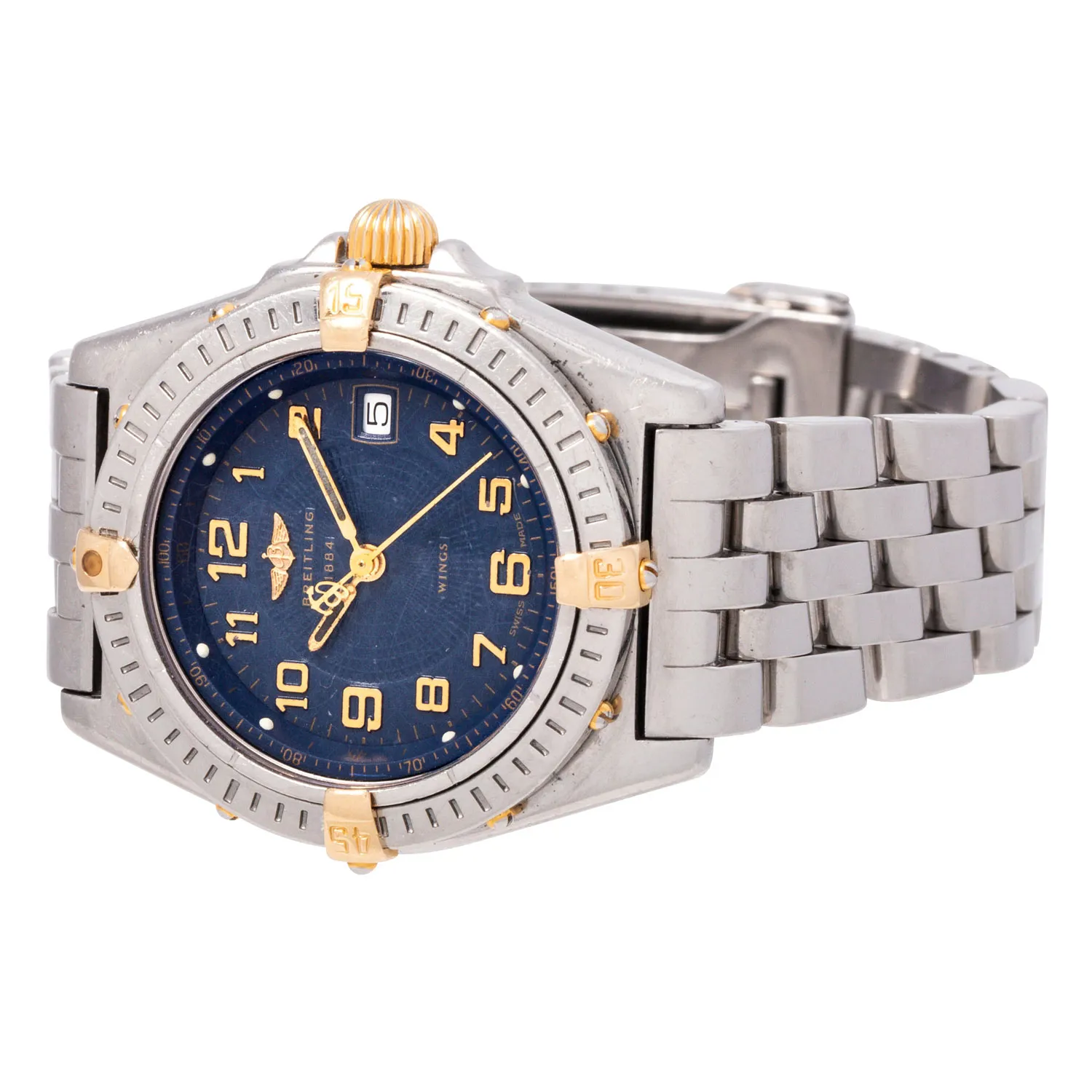 Breitling Windrider B67350 31.5mm Yellow gold and Stainless steel Blue 5