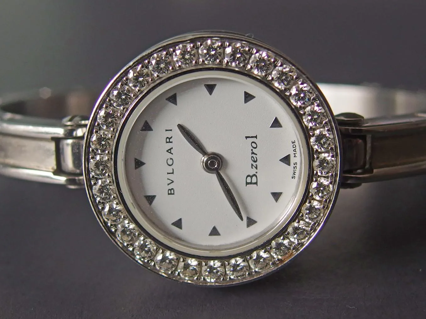 Bulgari B.zero1 22mm Stainless steel and Diamond White