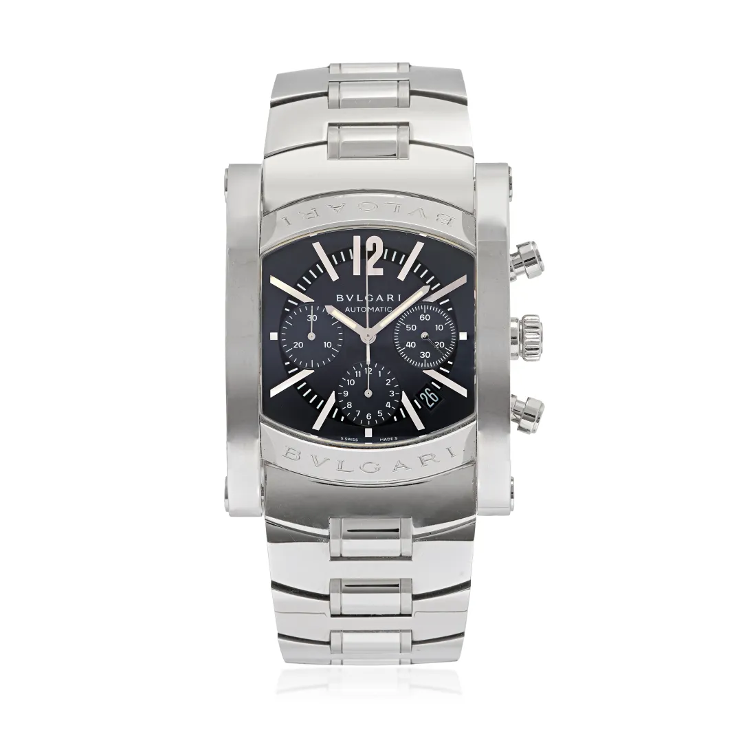 Bulgari Assioma aa 48 s ch 38mm Stainless steel Blue