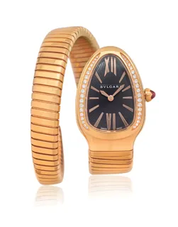 Bulgari Serpenti SPP35G Yellow gold and Diamond Black