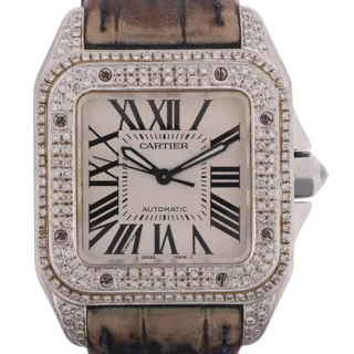 Cartier Santos 100 2878 Stainless steel Silver