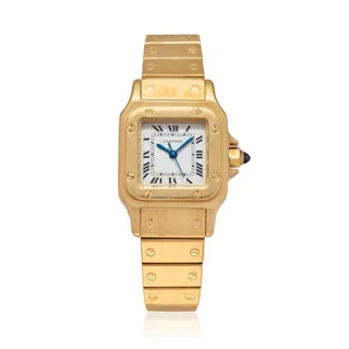 Cartier Santos Yellow gold White