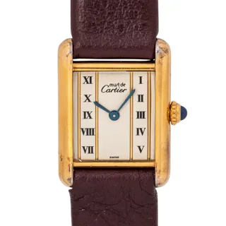 Cartier Tank 5057001 Silver and Gold-plated Cream