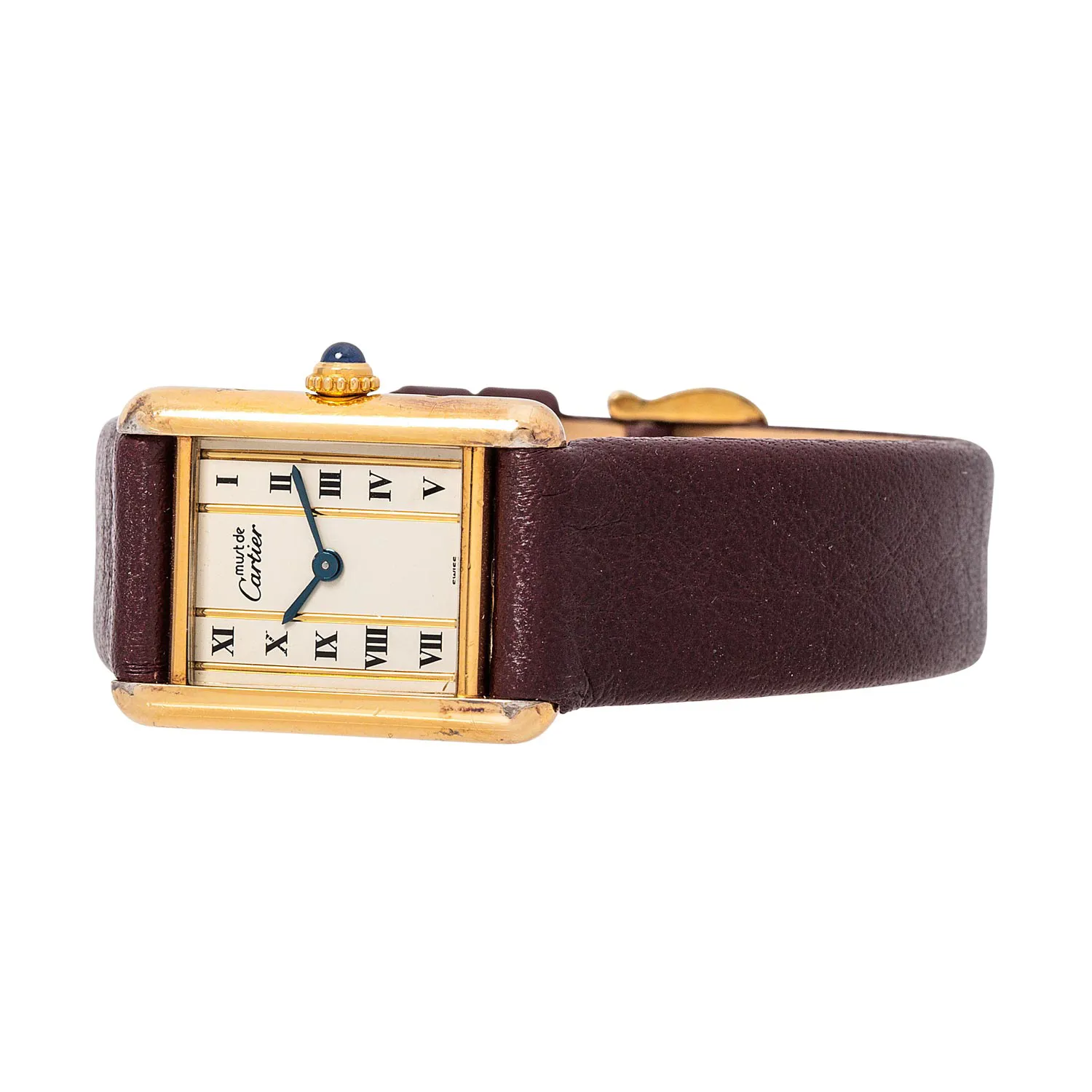 Cartier Tank 5057001 20.5mm Silver and gold-plated Cream 5