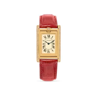 Cartier Tank Basculante 2506 Yellow gold and Diamond White