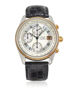 Girard-Perregaux Chronographe GP4900 Yellow gold and Stainless steel Silver