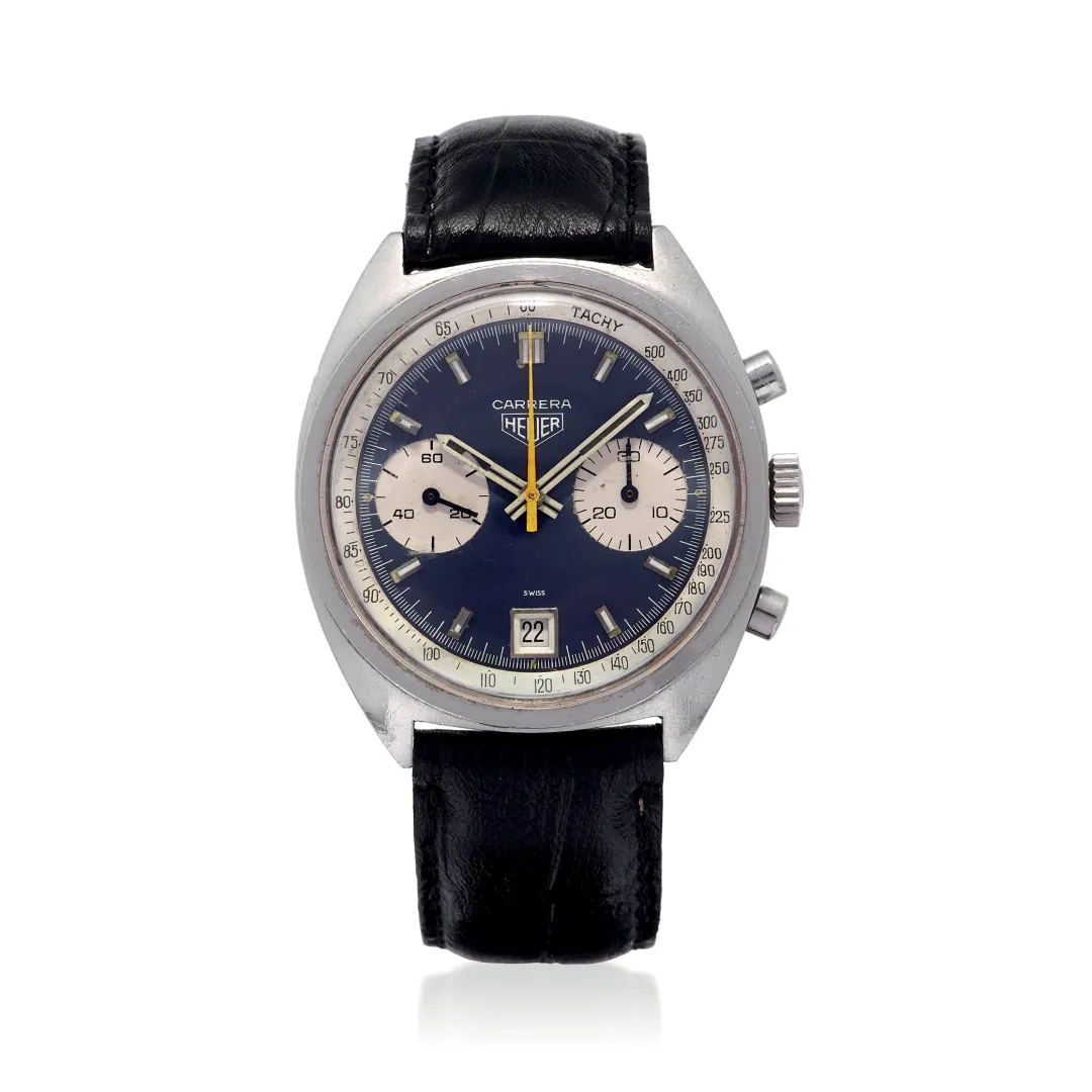 Heuer Carrera 73453 38mm Stainless steel Blue